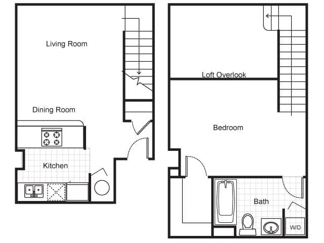 1 Bed floor plan